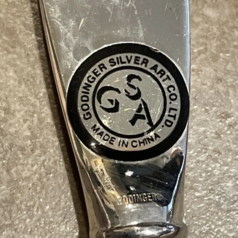 American Silversmith Collection Godinger 4 Canape Butter Knife Silverplate
